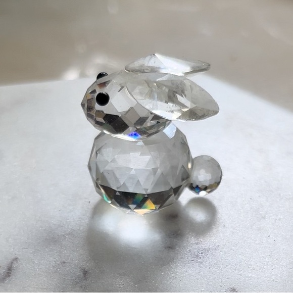 Pair of Two Mini Crystal Swarovski Figurines - Bunny & Bird/ Chick - Picture 3 of 12